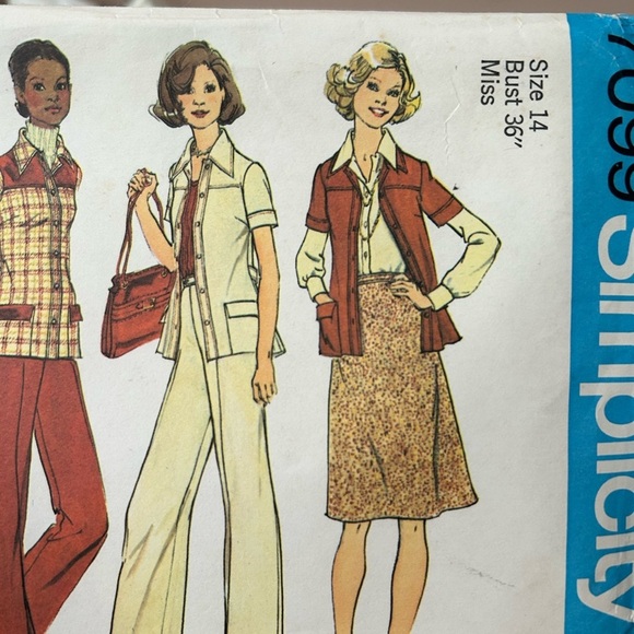 5/$25 sewing pattern woman pant and jacket 1975 size 14 🪡 - Picture 4 of 7